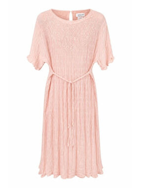 VTG Sue Brett Pink Embroidered Dress A4 (US 4) Rayon [COPY]